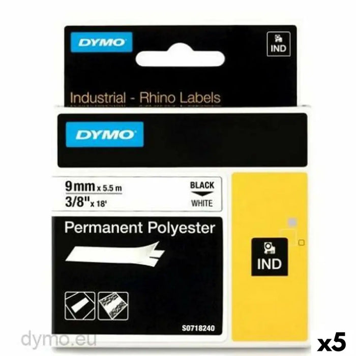 Ламинирана лента за етикетиране Rhino Dymo ID1-9 9 x 5,5 mm