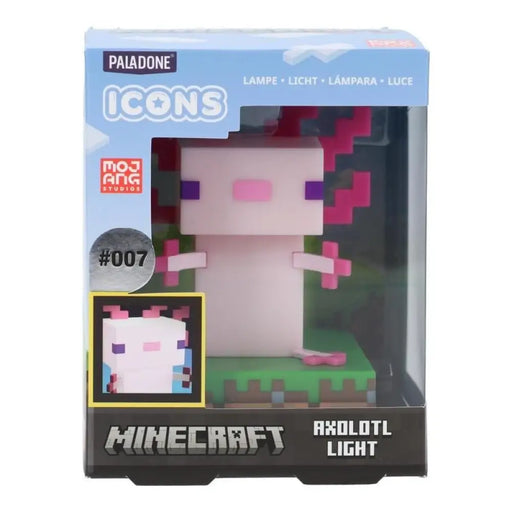 Лампа Paladone Icons: Minecraft - Axolotl Light