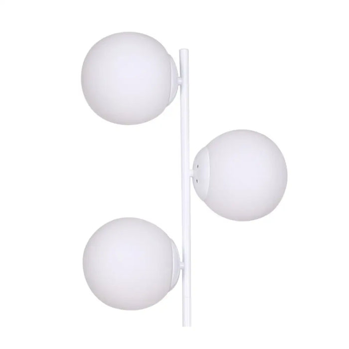 Лампион DKD Home Decor 35 x 25 x 167 cm Кристал Метал Бял