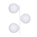 Лампион DKD Home Decor 35 x 25 x 167 cm Кристал Метал Бял