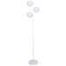 Лампион DKD Home Decor 35 x 25 x 167 cm Кристал Метал Бял