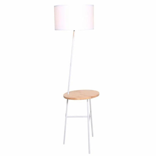 Лампион DKD Home Decor Бял Кафяв полиестер Метал Бор (40 x