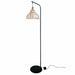 Лампион DKD Home Decor Черен Метал Кафяв Pатан (40 x 40 x