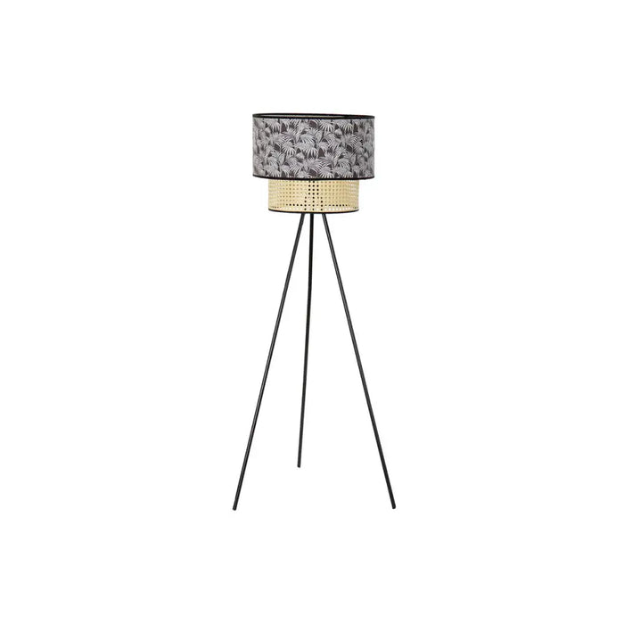 Лампион DKD Home Decor Естествен Черен Метал Палми