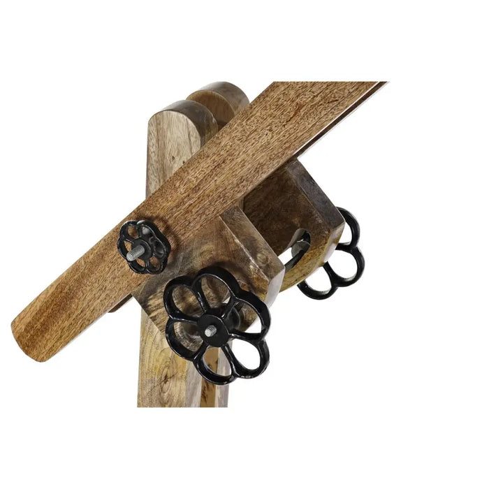 Лампион DKD Home Decor Кафяв Черен Метал Дърво манго 85 x