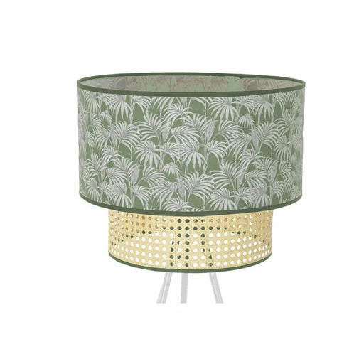 Лампион DKD Home Decor Метал полиестер Бял Зелен 220 V 50 W