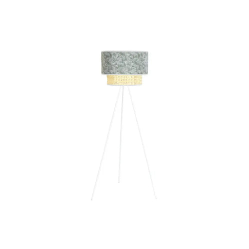 Лампион DKD Home Decor Метал полиестер Бял Зелен 220 V 50 W