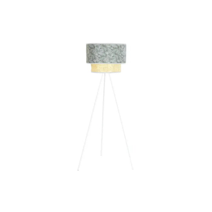 Лампион DKD Home Decor Метал полиестер Бял Зелен 220 V 50 W
