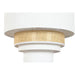 Лампион Home ESPRIT Бял Естествен 220 V