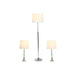 Лампион Home ESPRIT Бял Сребрист 50 W 220 V 35 x 35 x 150