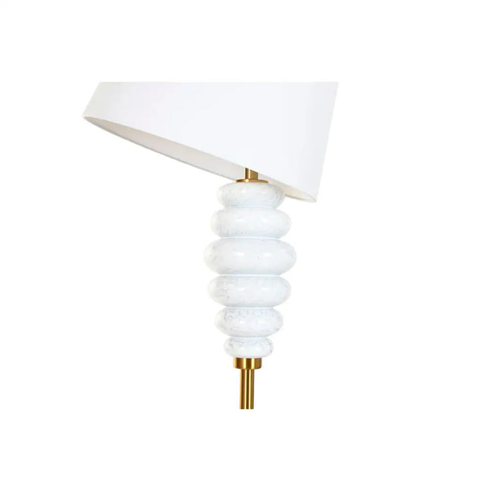 Лампион Home ESPRIT Бял Златен 220 V 43 x 43 x 170 cm