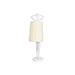 Лампион Home ESPRIT Бял Смола 50 W 220 V 46 x 41 x 137,5 cm