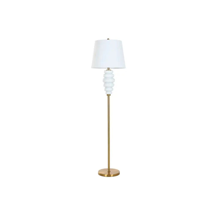 Лампион Home ESPRIT Бял Златен 220 V 43 x 43 x 170 cm