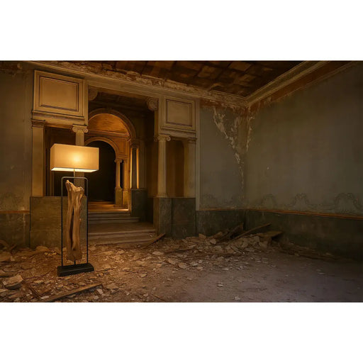 Лампион Home ESPRIT Черен Бежов Естествен 220 V 60 X 25 X