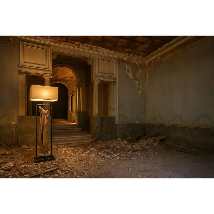 Лампион Home ESPRIT Черен Бежов Естествен 220 V 60 X 25 X