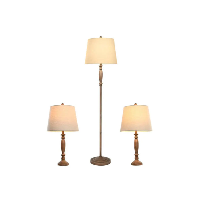 Лампион Home ESPRIT Кафяв Сметана 50 W 220 V 38 x 38 x 150