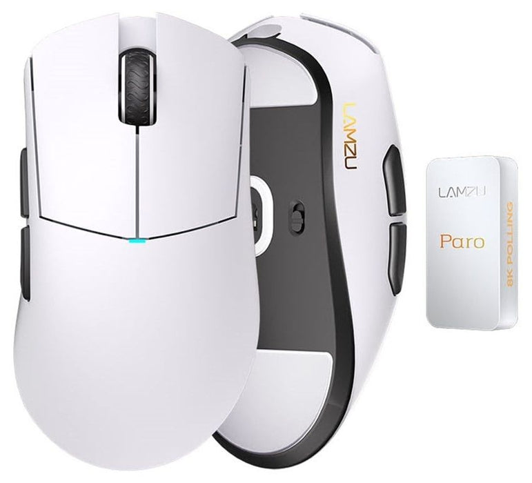 Гейминг мишка Lamzu – Paro 8K, оптична, бяла