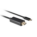 Lanberg CA-CMDP-10CU-0010-BK адаптер за видео кабел 1 m USB