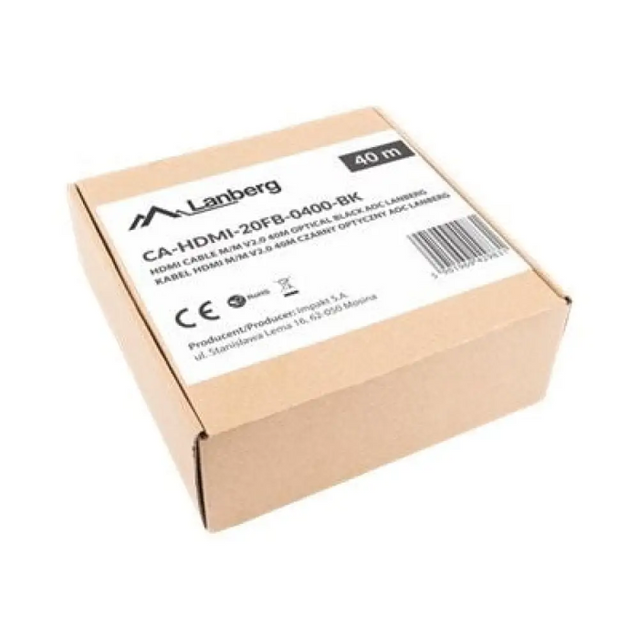 Lanberg CA-HDMI-20FB-0400-BK оптичен кабел HDMI M/M 40m