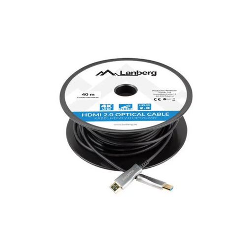 Lanberg HDMI M/M v2.0 кабел 30m оптичен черен aoc