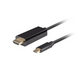 LANBERG КАБЕЛ USB-C(M)->HDMI(M) 1M 4K 60HZ ЧЕРЕН