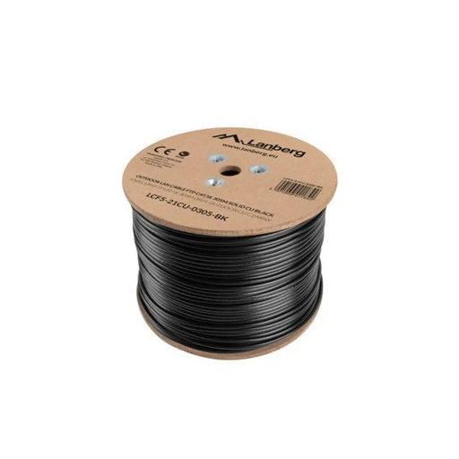 Lanberg LAN кабел CAT.5e ftp 305m плътен открит cu black
