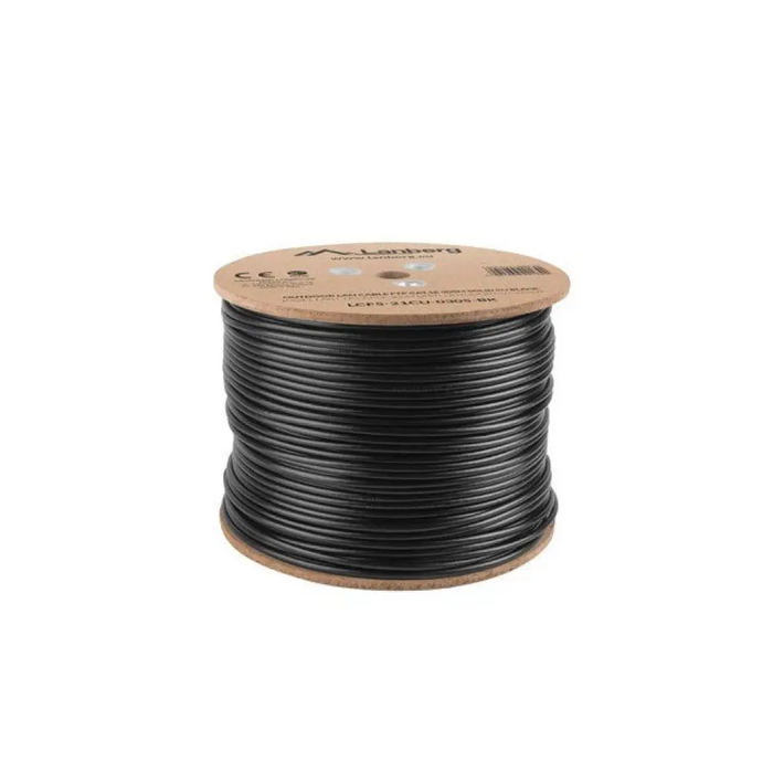 Lanberg LAN кабел CAT.5e ftp 305m плътен открит cu black