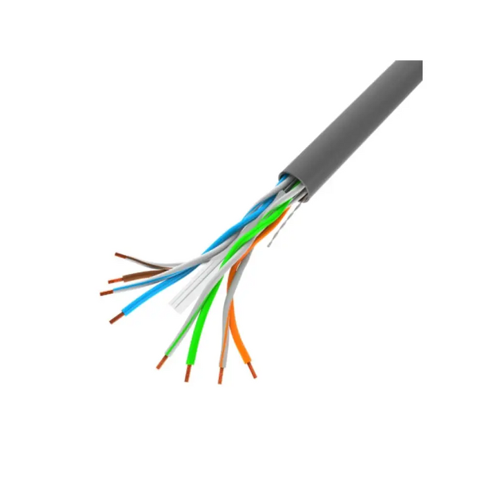Lanberg LAN кабел CAT.6 utp 305m плътен cu сив cpr + fluke