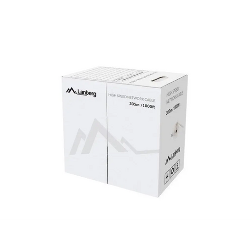 Lanberg LAN кабел CAT.6 utp 305m solid cu grey fluke премина