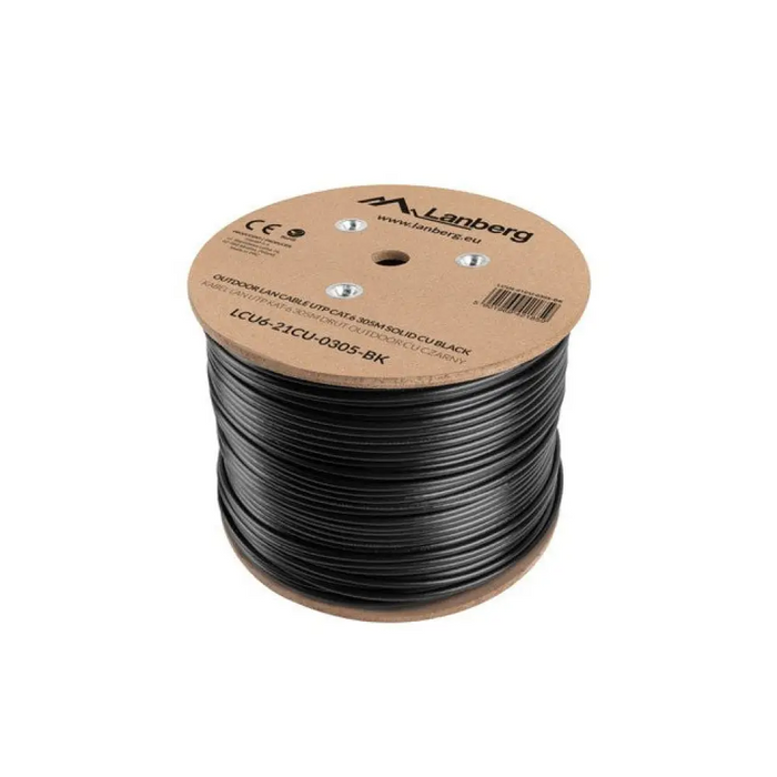 Lanberg LCU6-21CU-0305-BK мрежов кабел Черен 305 m Cat6