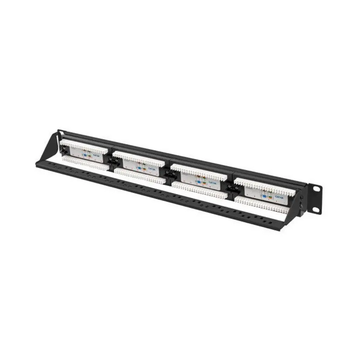 Lanberg пач панел 24 порта 1U 19’’ CAT.6a utp черен