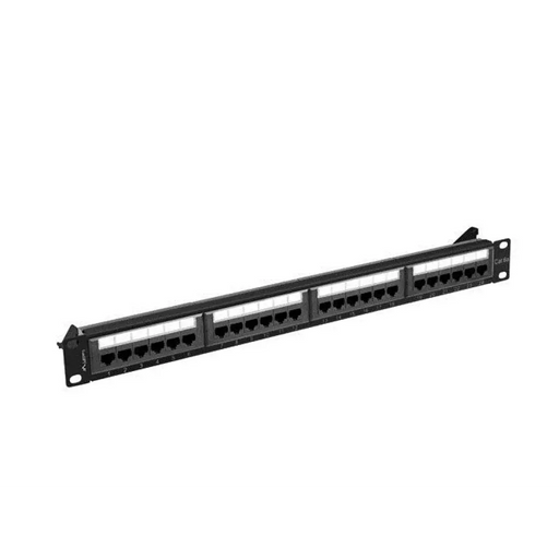 Lanberg пач панел 24 порта 1U 19’’ CAT.6a utp черен