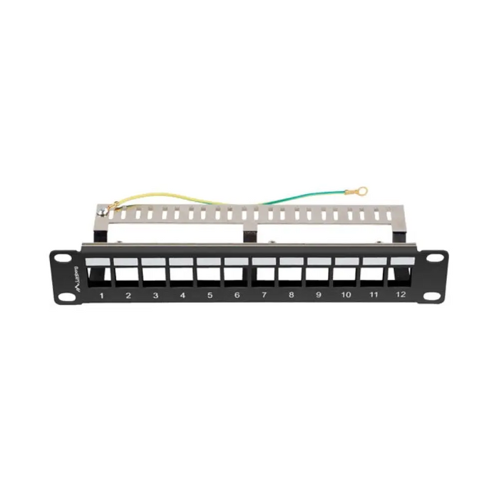Lanberg patch panel blank 12 port 1U 10’’ ftp for keystone