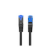 Lanberg patchcord CAT.6a s/ftp lszh cca 1.5m black fluke