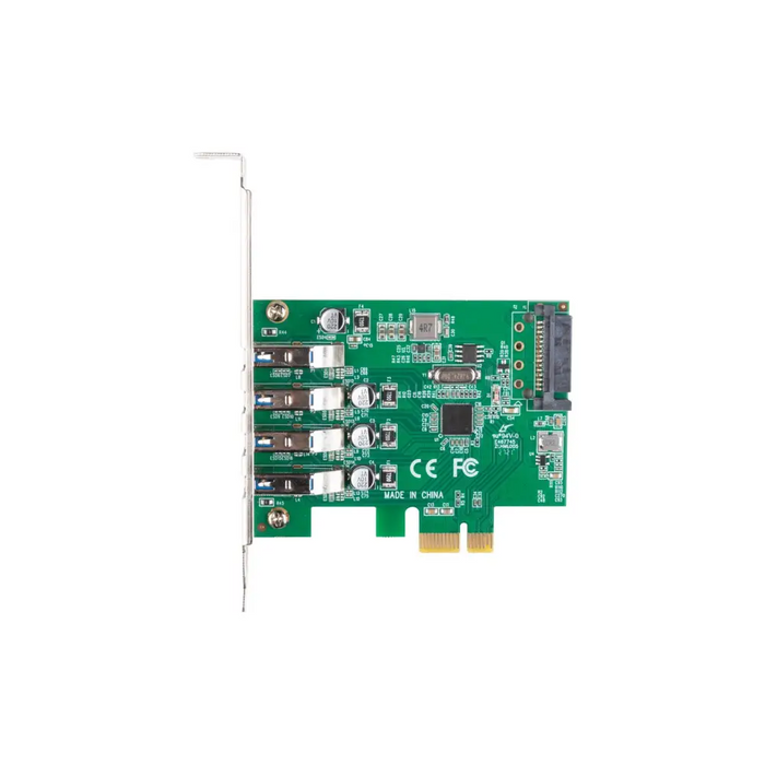 Lanberg pci express x1 карта->4x USB-A 3.1 gen1 нисък профил