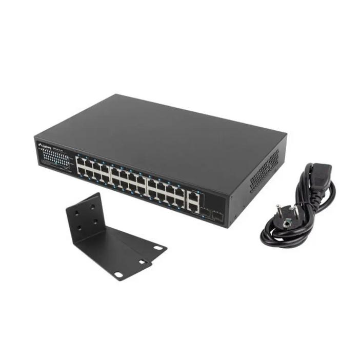 Lanberg Switch 24 x 100MB POE+/2 x Combo Rack 19’’ Gigabit