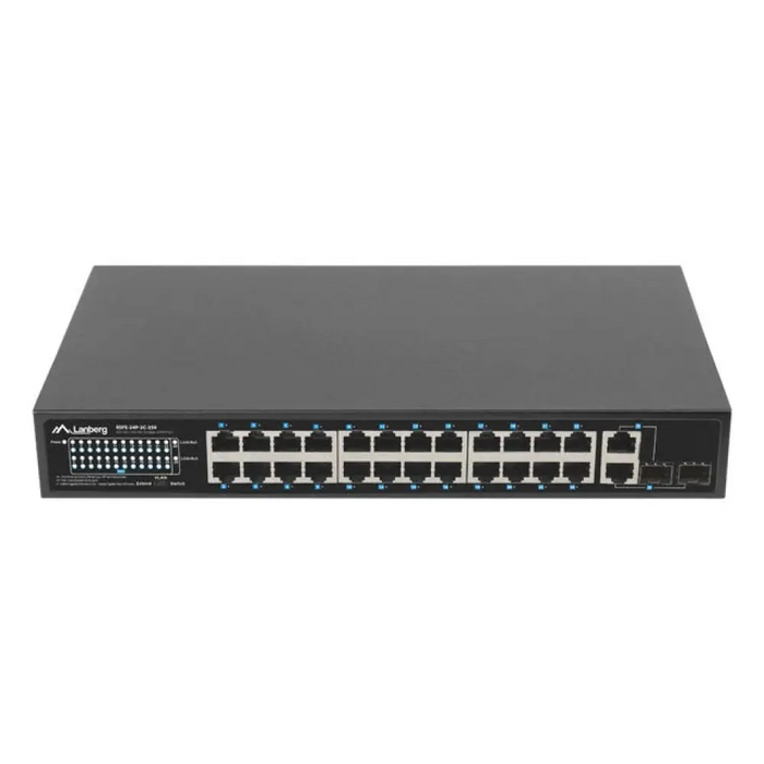 Lanberg Switch 24 x 100MB POE+/2 x Combo Rack 19’’ Gigabit