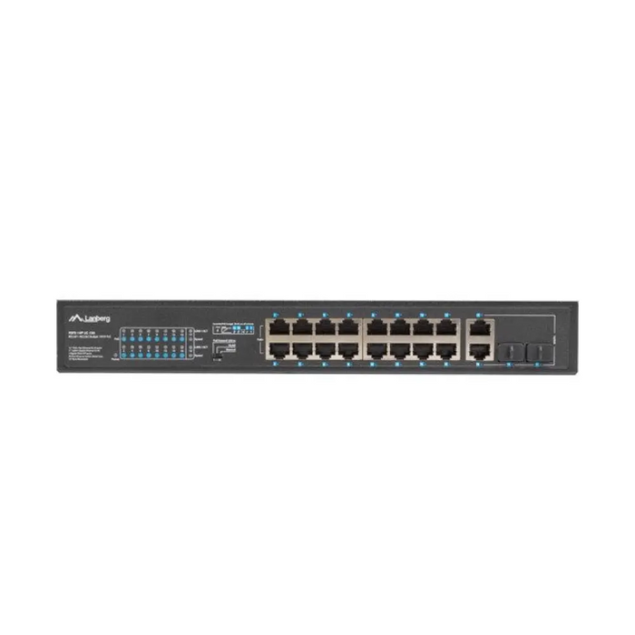 Lanberg Switch rack 19’’ POE + 16x 100MB /2X COMBO GIGABIT
