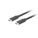 Lanberg USB-C M/M 3.1 gen 2 кабел 0.5m 10GB/s pd100w черен