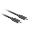 Lanberg USB-C M/M 3.1 gen 2 кабел 1m 10GB/s pd100w черен