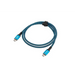 Lanberg USB-C M/M 4.0 кабел 1.5m 240w 8k 60hz черен-син
