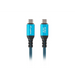 Lanberg USB-C M/M 4.0 кабел 1.5m 240w 8k 60hz черен-син