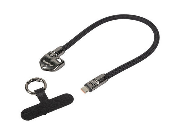 Кабел Lanberg USB-C M/M 2.0 0.3 м, черен