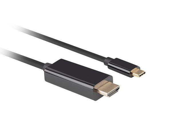 Lanberg USB-C (M) -> HDMI(M) 2.0 4K 60hz кабел 0.5m, черен