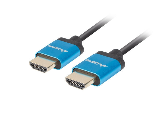 Lanberg HDMI M/M V2.0 кабел 1.8m, 4K Slim, черен