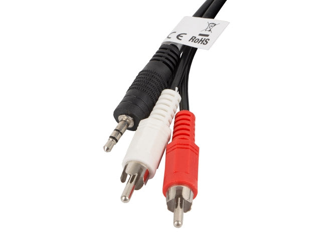 Lanberg мини жак 3,5 мм (M) 3 пина -> 2X RCA (чинч) (M) кабел 2 м
