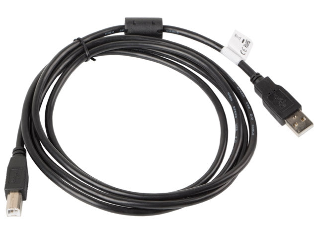 Cable, Lanberg USB-A (M) -> USB-B (M) 2.0 cable 1.8m, black ferrite