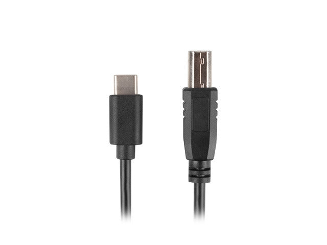 Lanberg USB-C (M) -> USB-B (M) 2.0 феритен кабел 1,8 м, черен