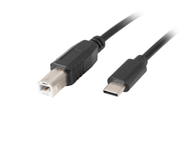 Lanberg USB-C (M) -> USB-B (M) 2.0 феритен кабел 3 м, черен