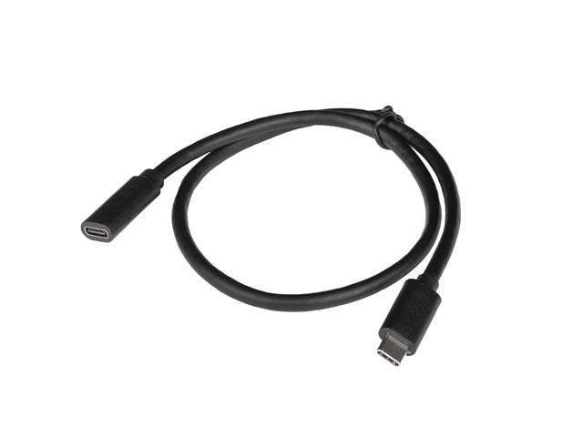 Кабел Lanberg USB-C M/F 3.1 0.5 м, черен